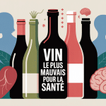 illustration vectorielle des dangers du vin sur la santé