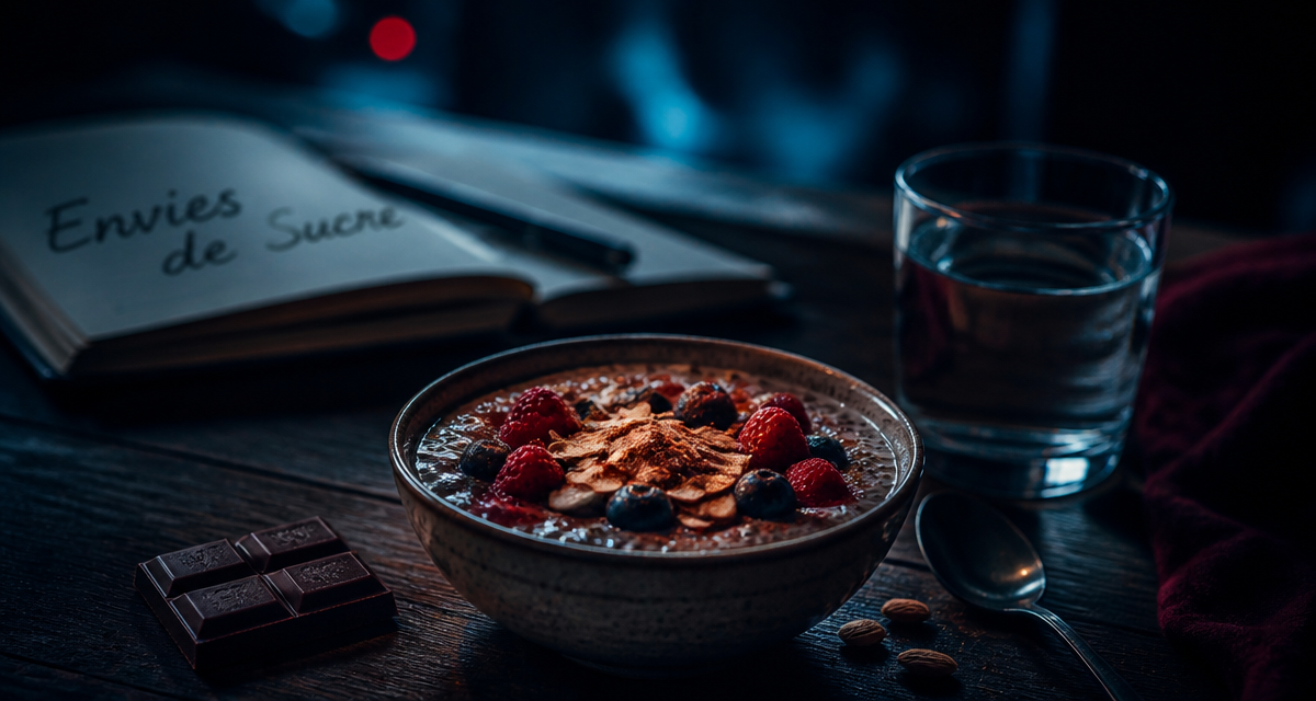 Envie de sucre signification chia pudding chocolat carnet