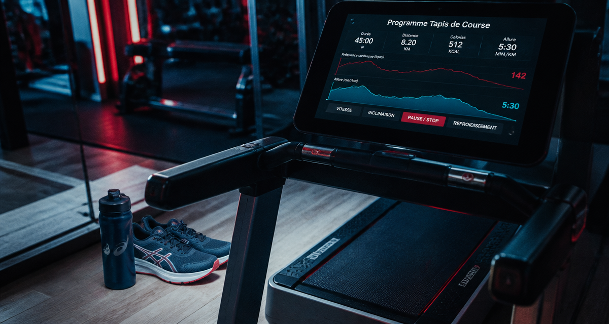programme pour tapis de course en salle moderne