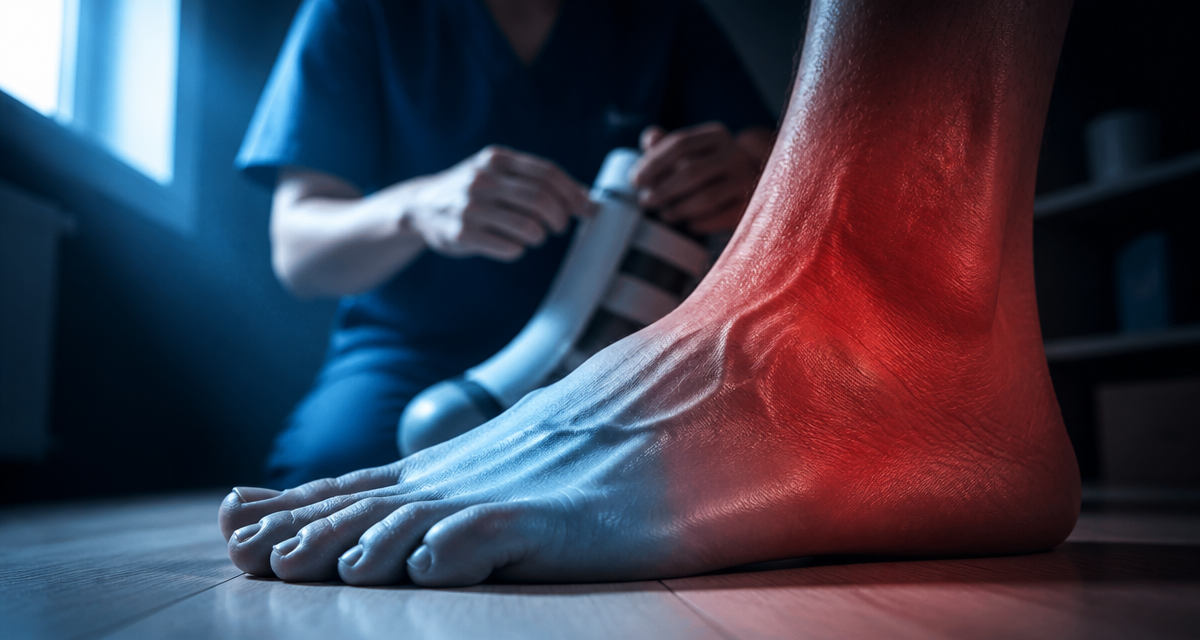 algodystrophie du pied traitement phases chaudes froides