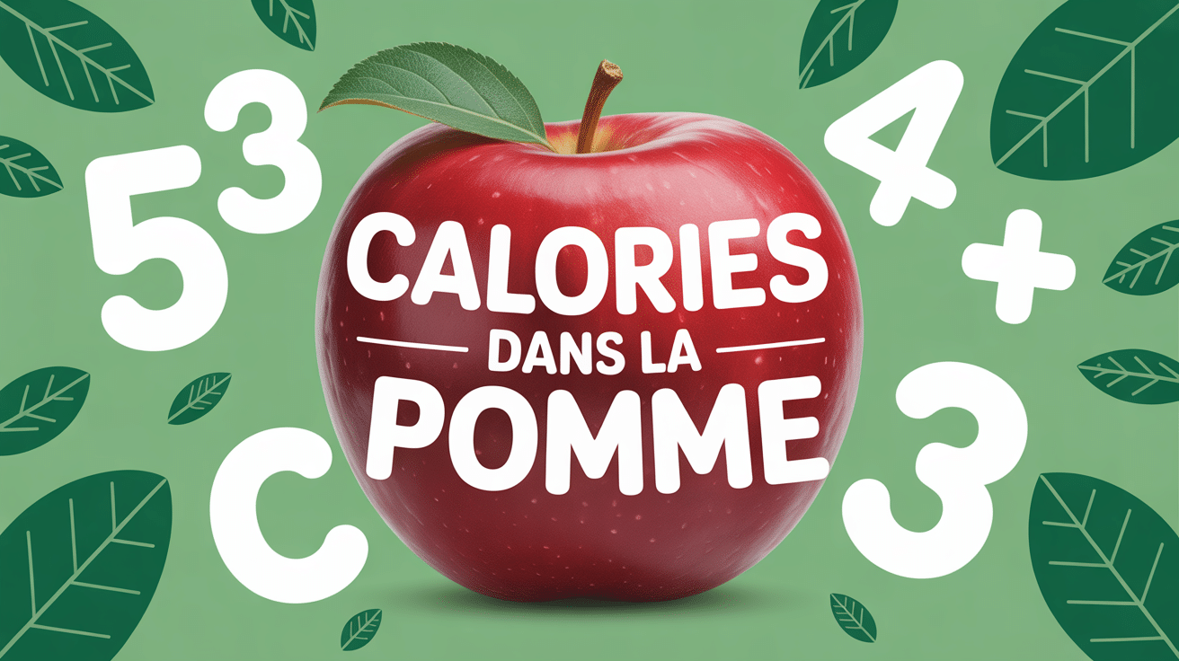 pomme rouge calorie dans la pomme chiffres verts