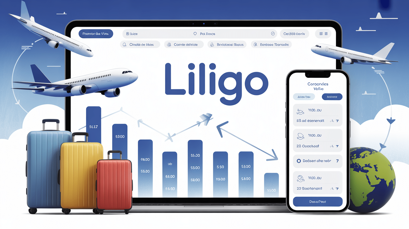 interface liligo comparateur billets avion