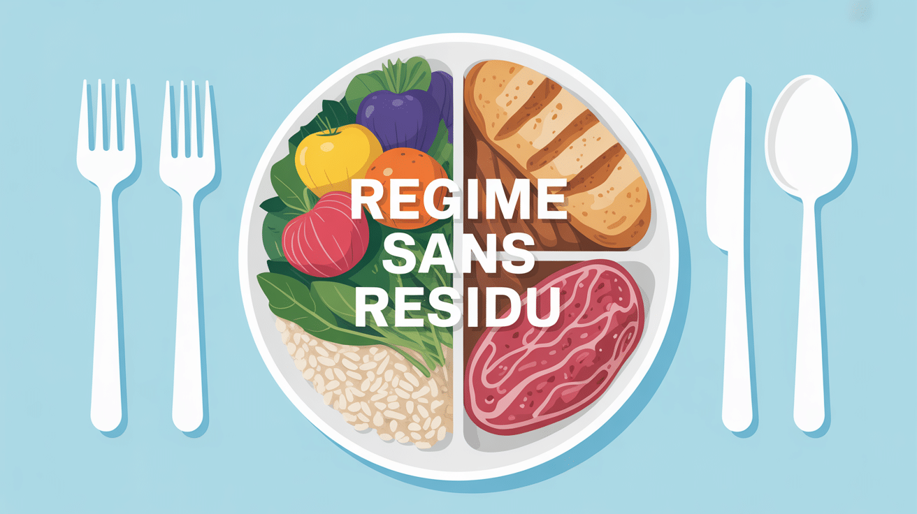 assiette regime sans residu aliments autorises vs interdits