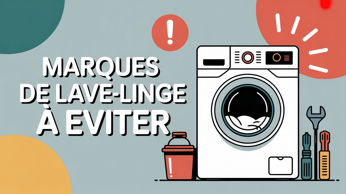 Illustration lave-linge à éviter