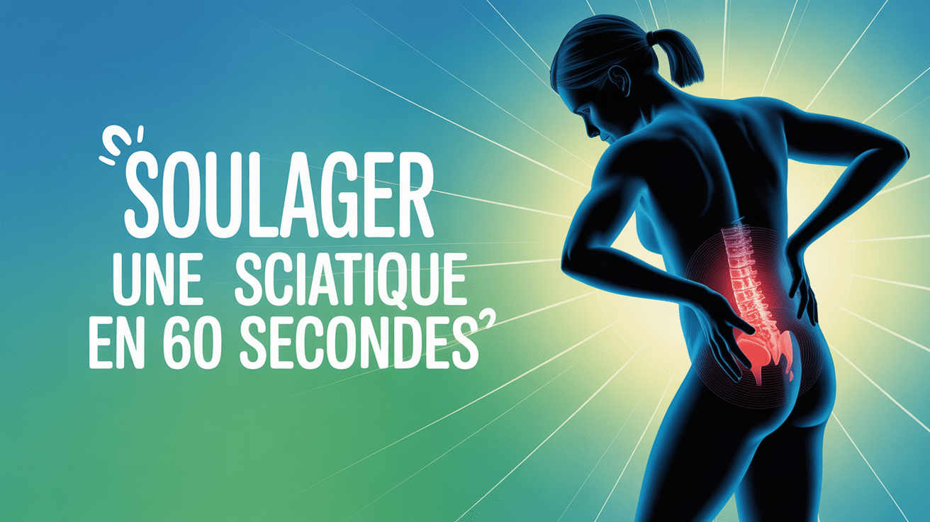Illustration douleur sciatique soulager une sciatique en 60 secondes