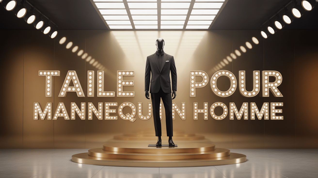 Silhouette mannequin homme costume défilé taille pour mannequin homme