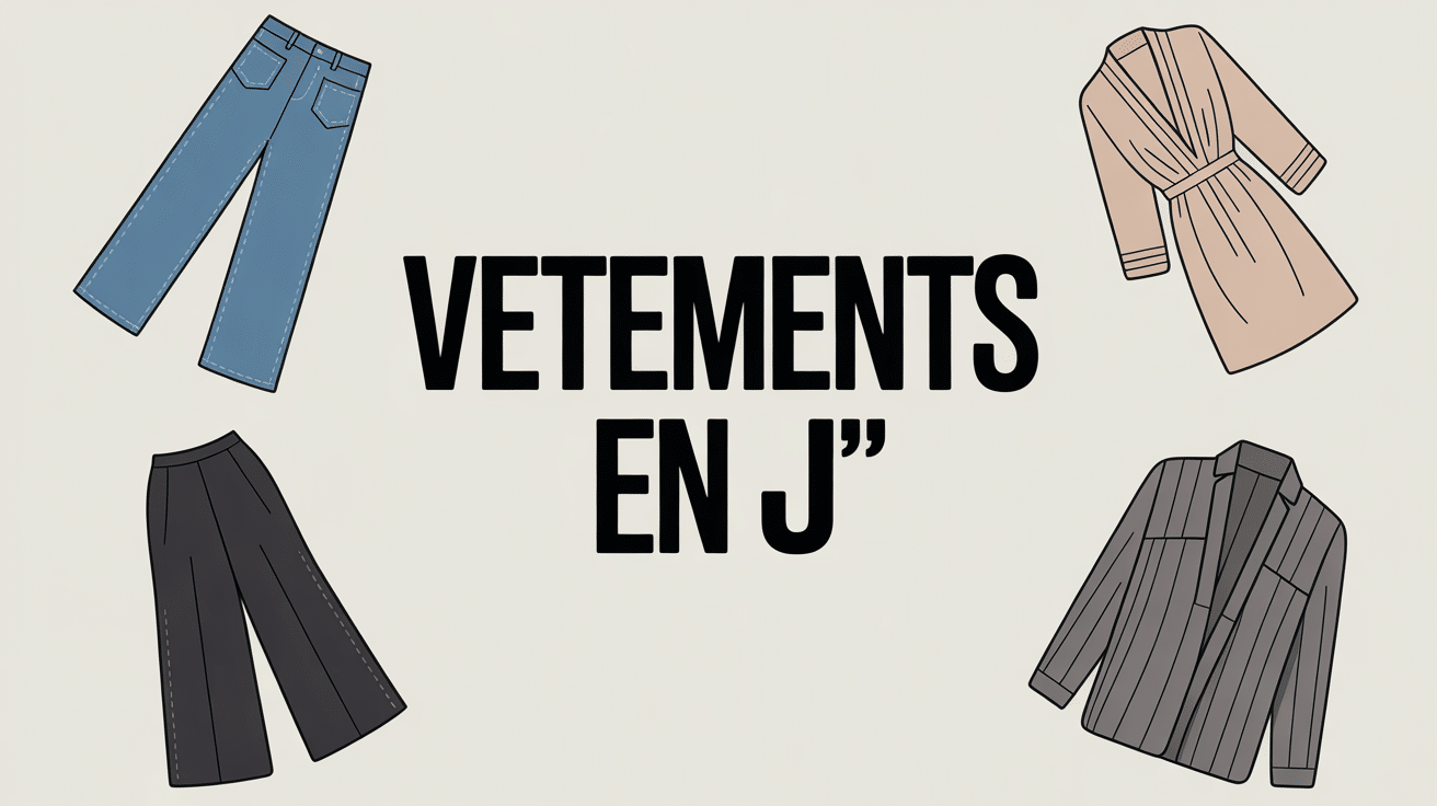 Collage vetement en j avec jean jupe jogging jellaba jaquette