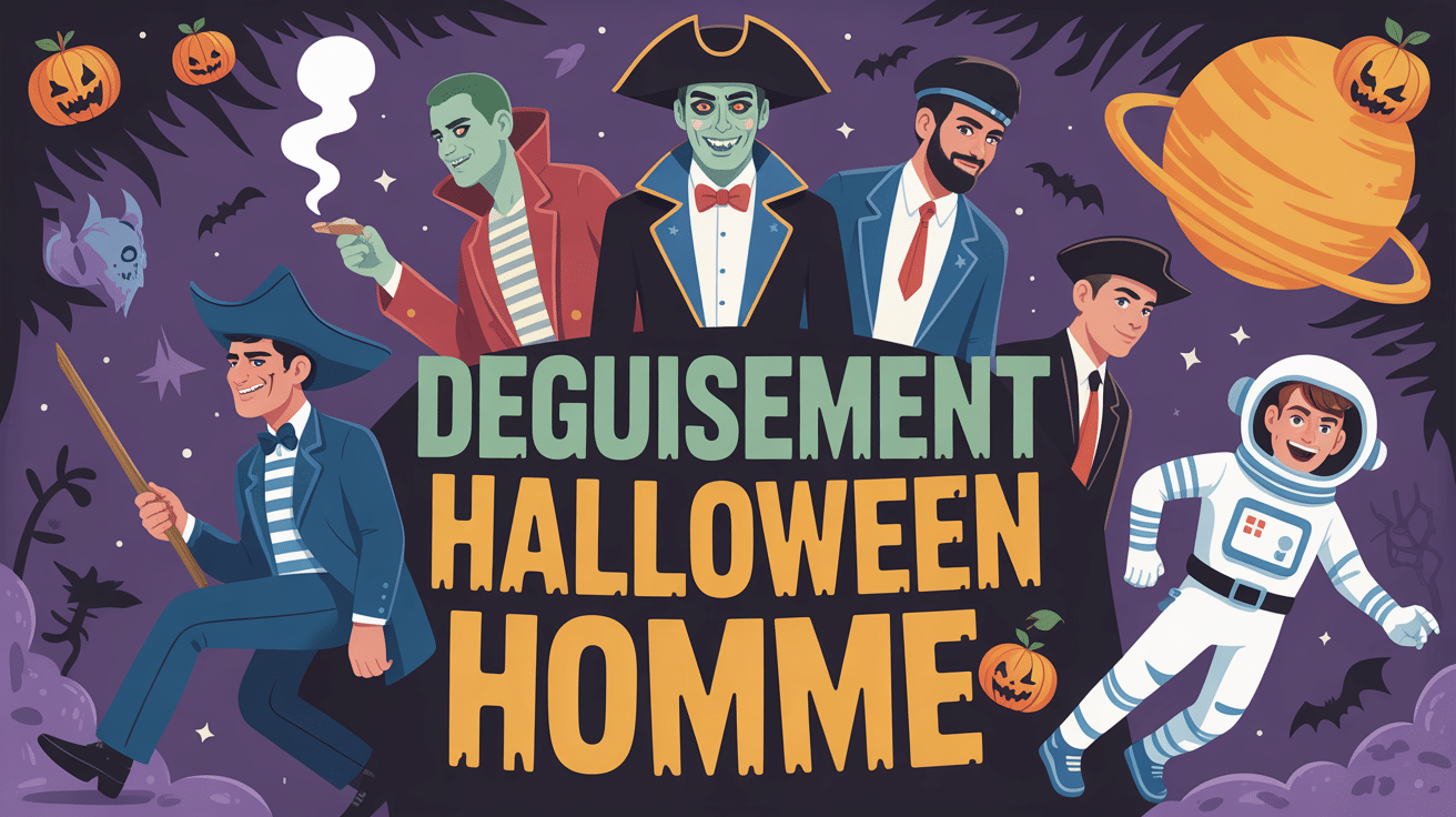 illustration costumes halloween homme cercle festif