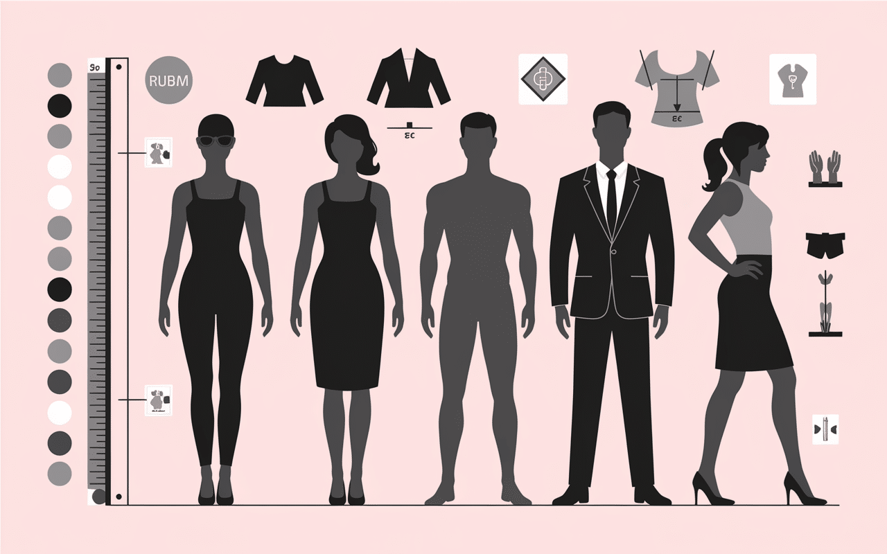 vetement en l morphologie silhouettes