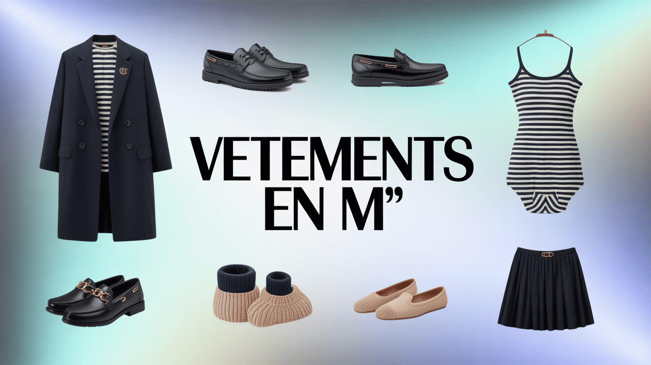 Collection vetement en m manteau marinière maillot mocassins