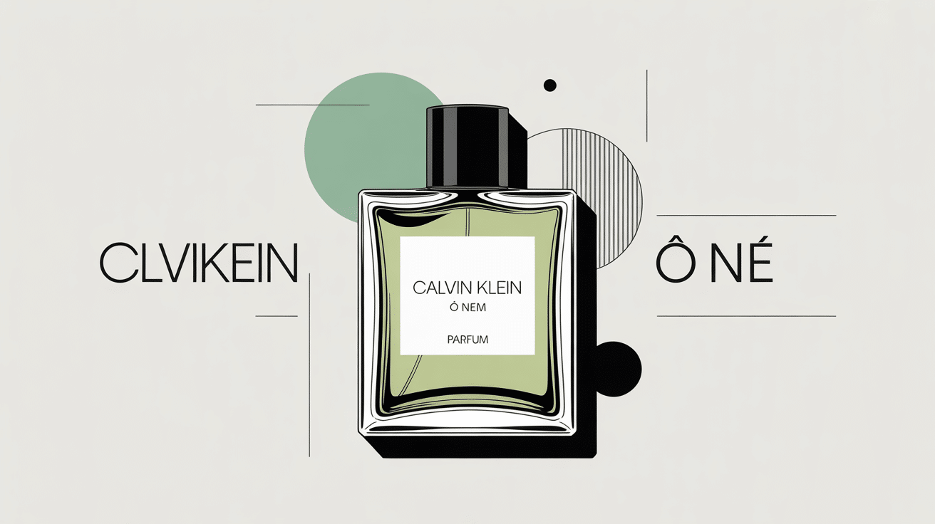 calvin klein o n e flacon parfum design moderne minimaliste