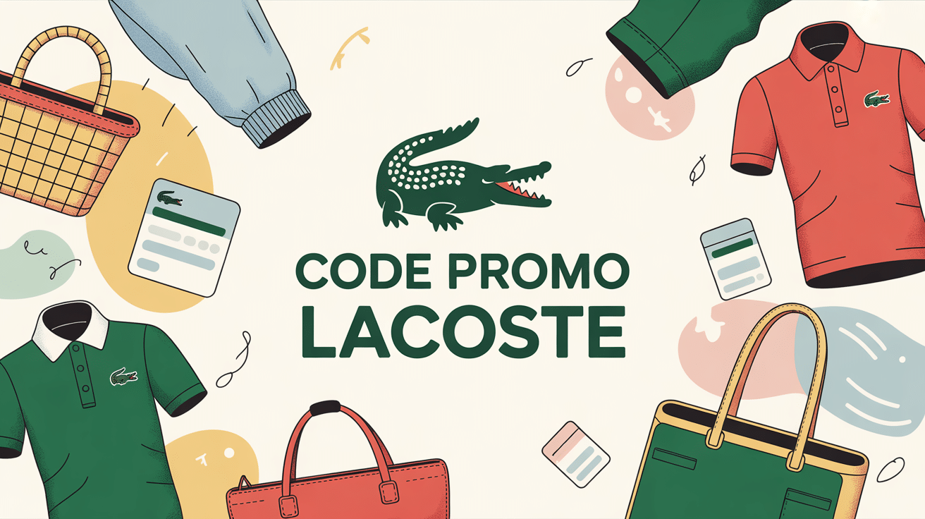 code promo lacoste illustration économie polo baskets sacs