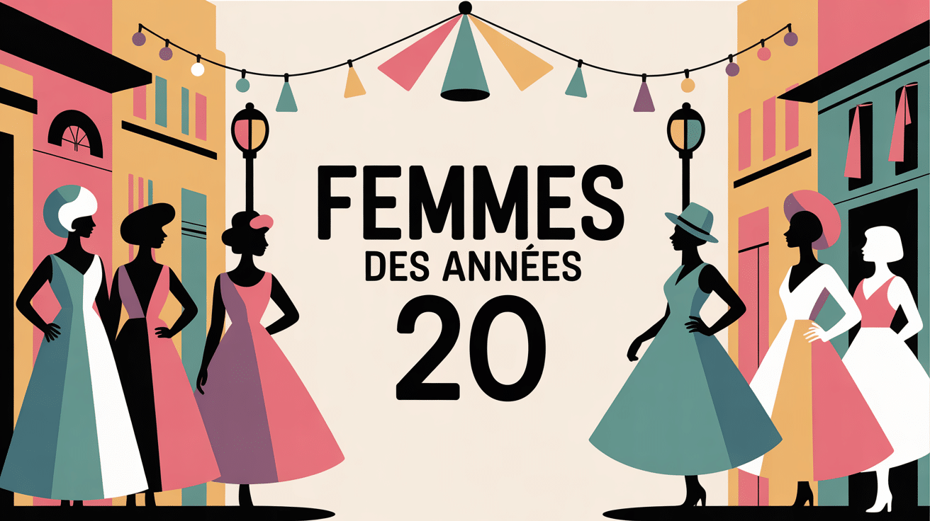 Illustration femmes annees 20 emancipation mode