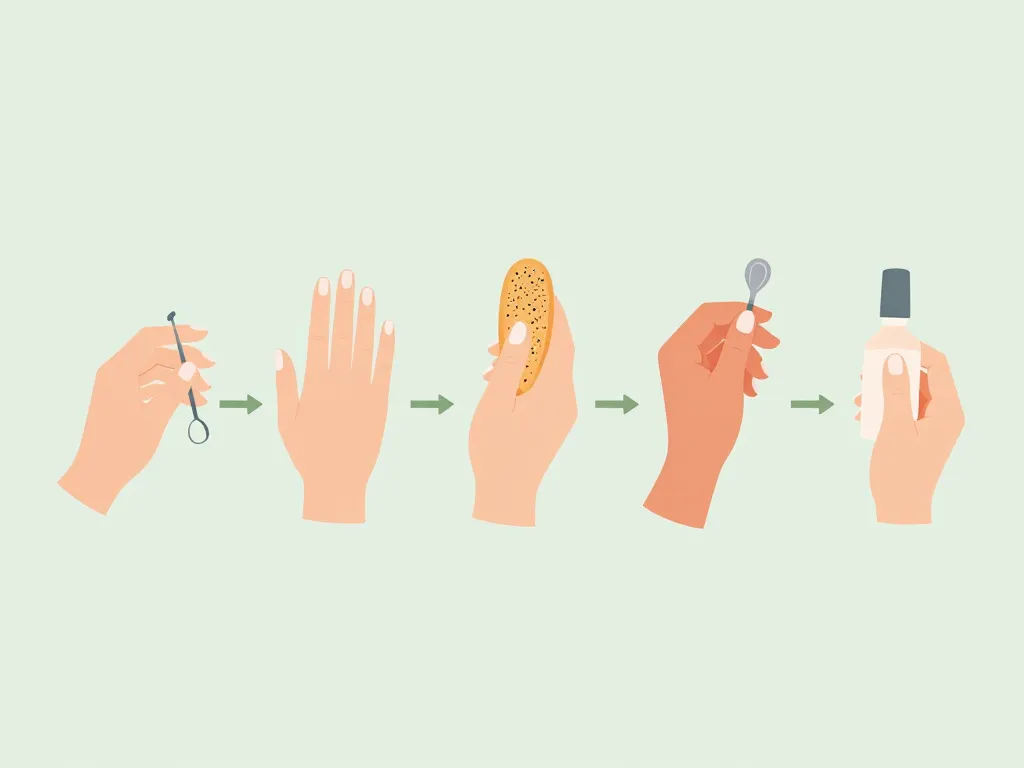 Préparation ongle baby boomer étape par étape