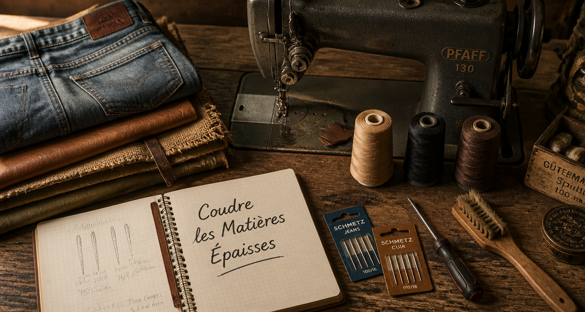 quelle machine à coudre choisir pour tissus épais flat lay