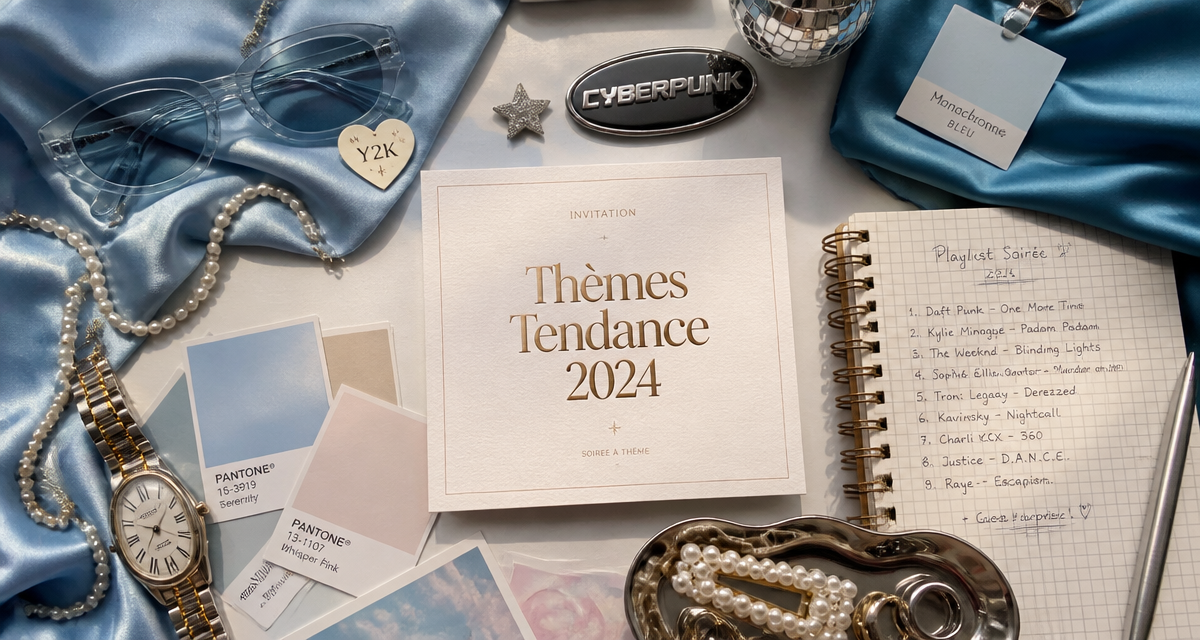 Accessoires thème de soirée tendance 2024