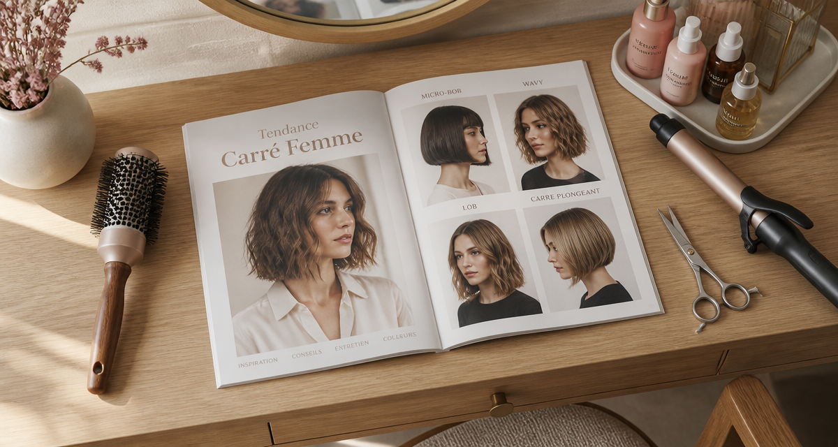 tendance coupe carré femme magazine et accessoires
