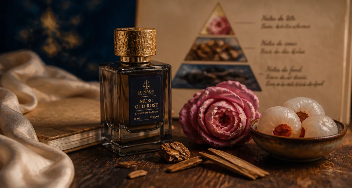Rose couture : rose de Turquie et bois d’agar, flacon de parfum