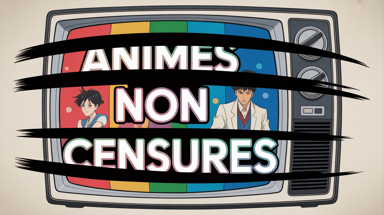 Illustration écran de censure animé