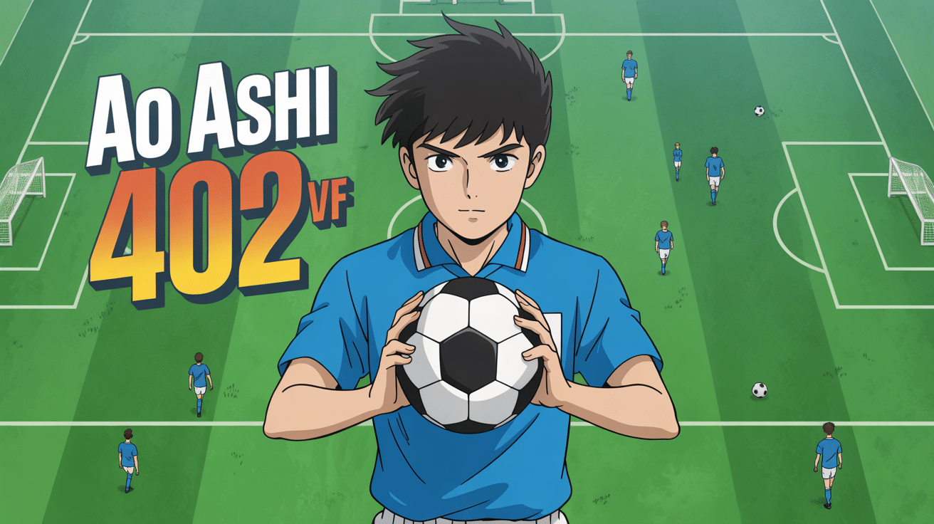 Illustration anime d'un footballeur