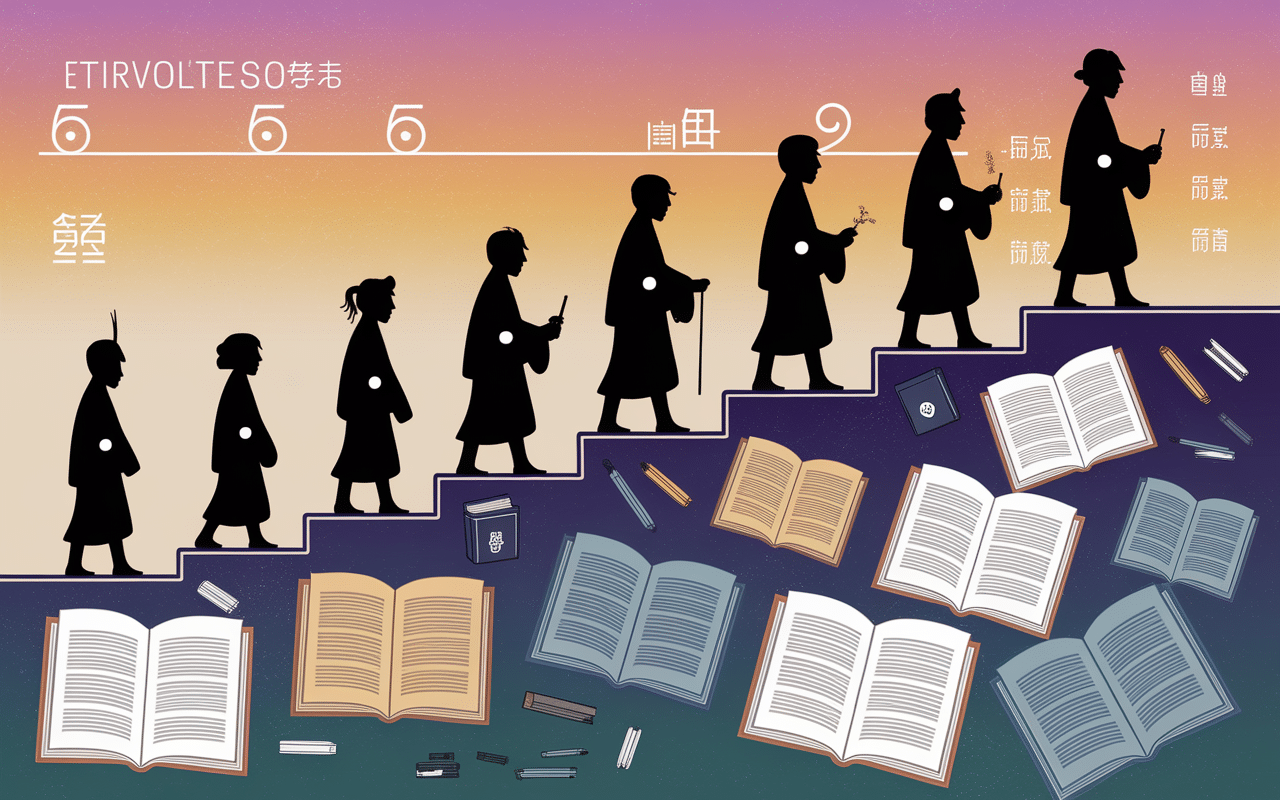 Illustration évolution manga h