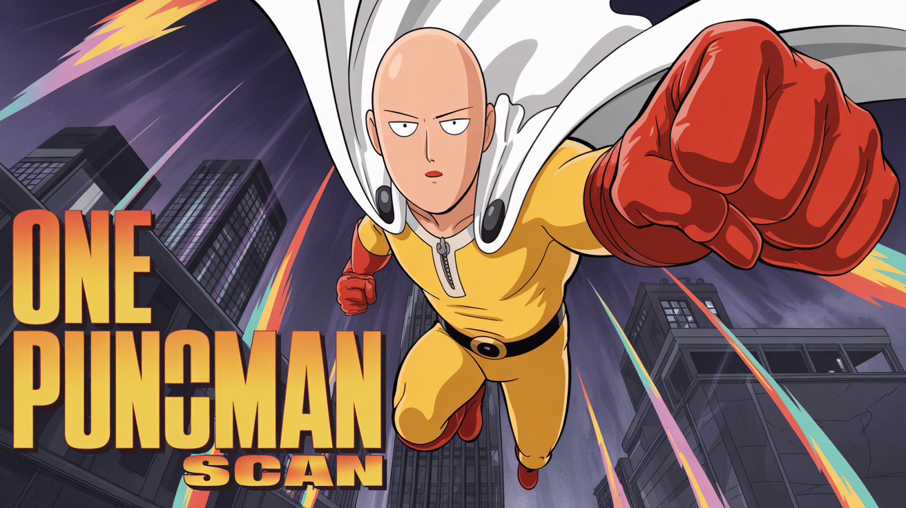 super-héros chauve en costume jaune pose héroïque