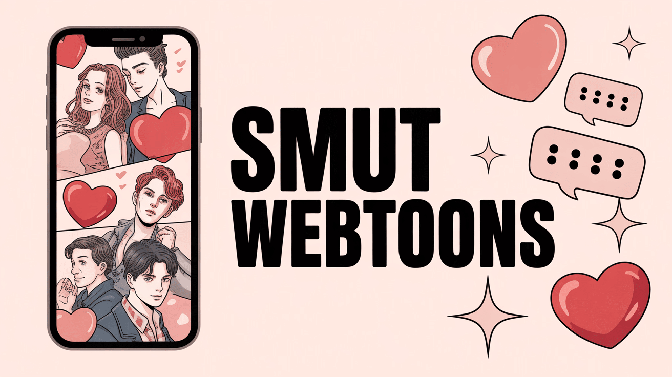 Illustration de smut webtoon sur smartphone