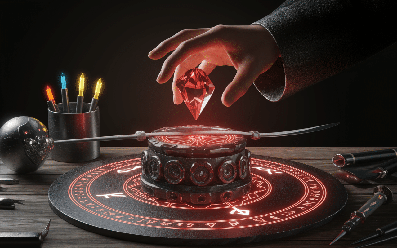 poe2 hemocristaux cristal rouge et epee