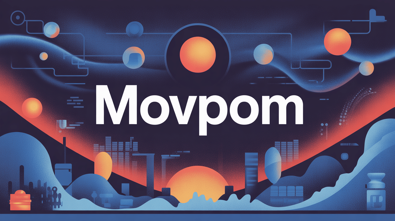 Illustration movpom univers numérique abstrait