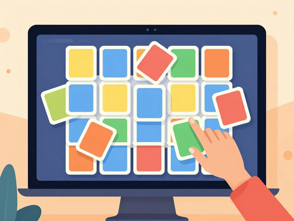 Interface accessible jeu de mémoire Google