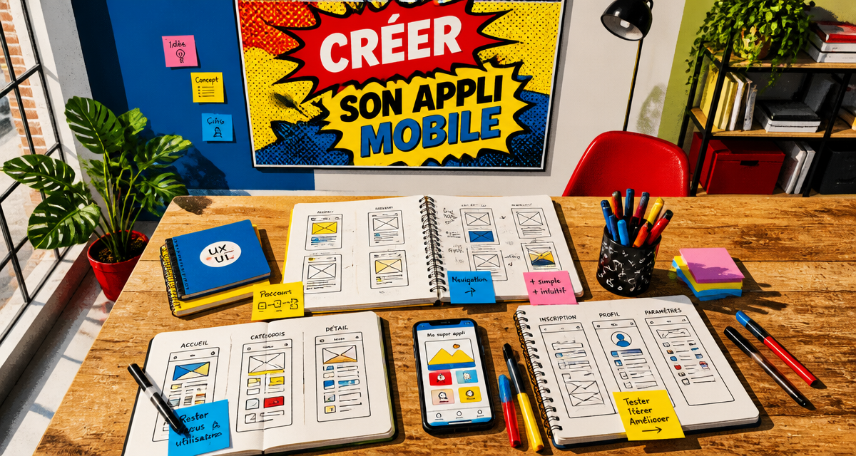 comment créer une application mobile wireframes brainstorming