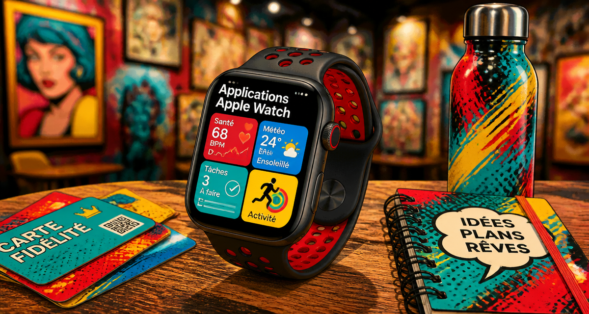 meilleures applications apple watch sur table moderne