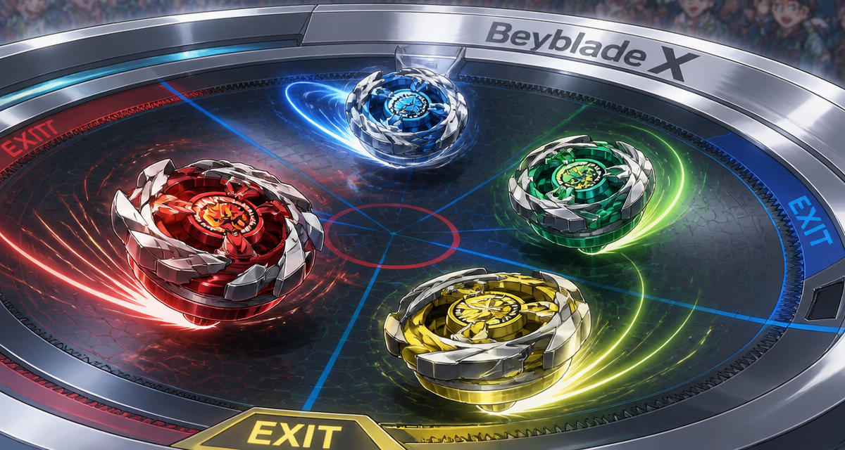 beyblade and toupies dans beystadium anime