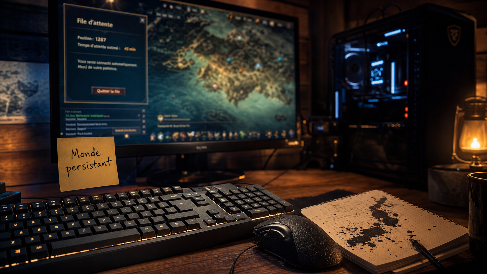 Jeux PC MMORPG : salle PC et monde persistant pour éviter les serveurs déserts