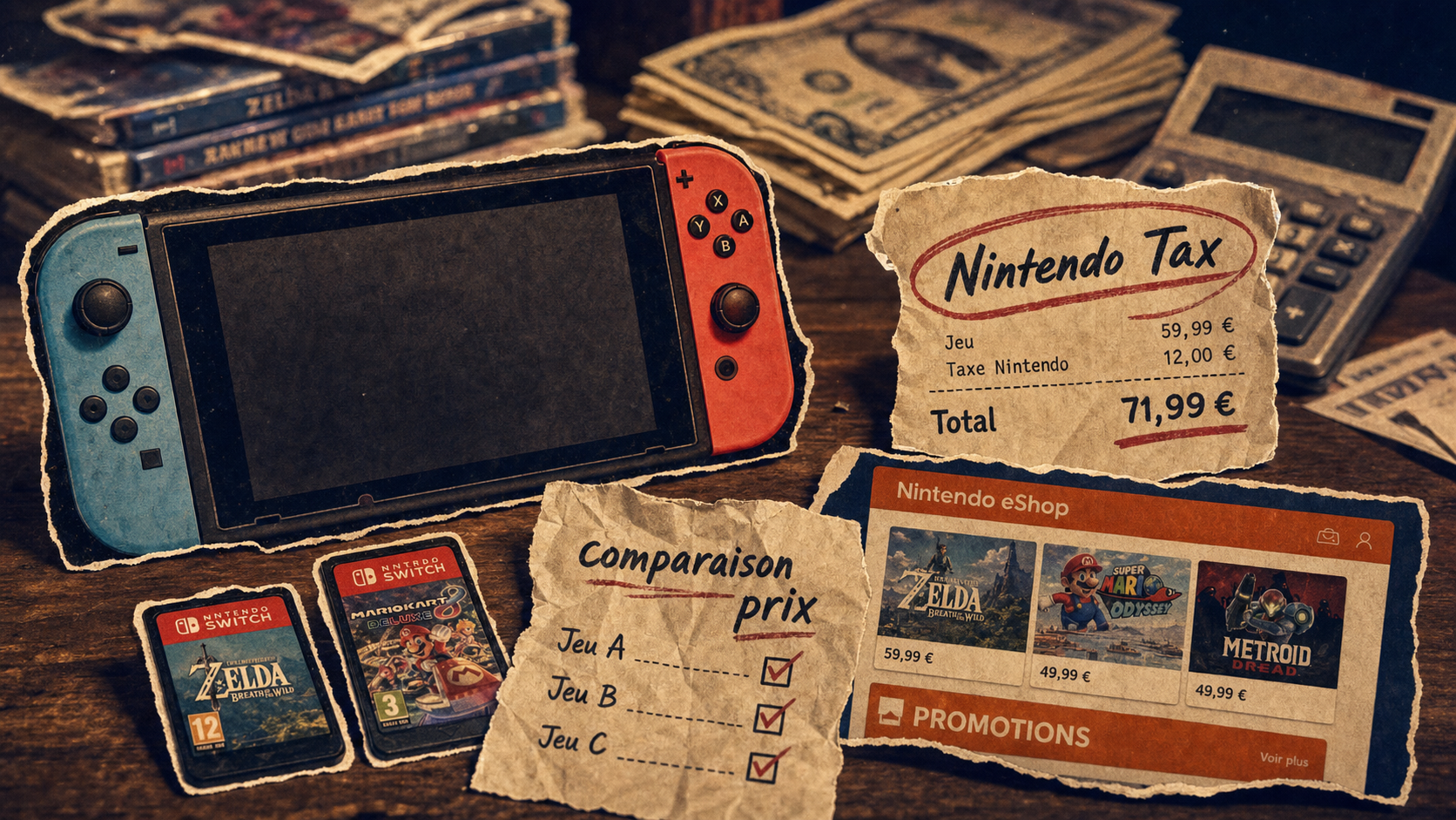 Jeux Switch prix : comparer et réduire les dépenses