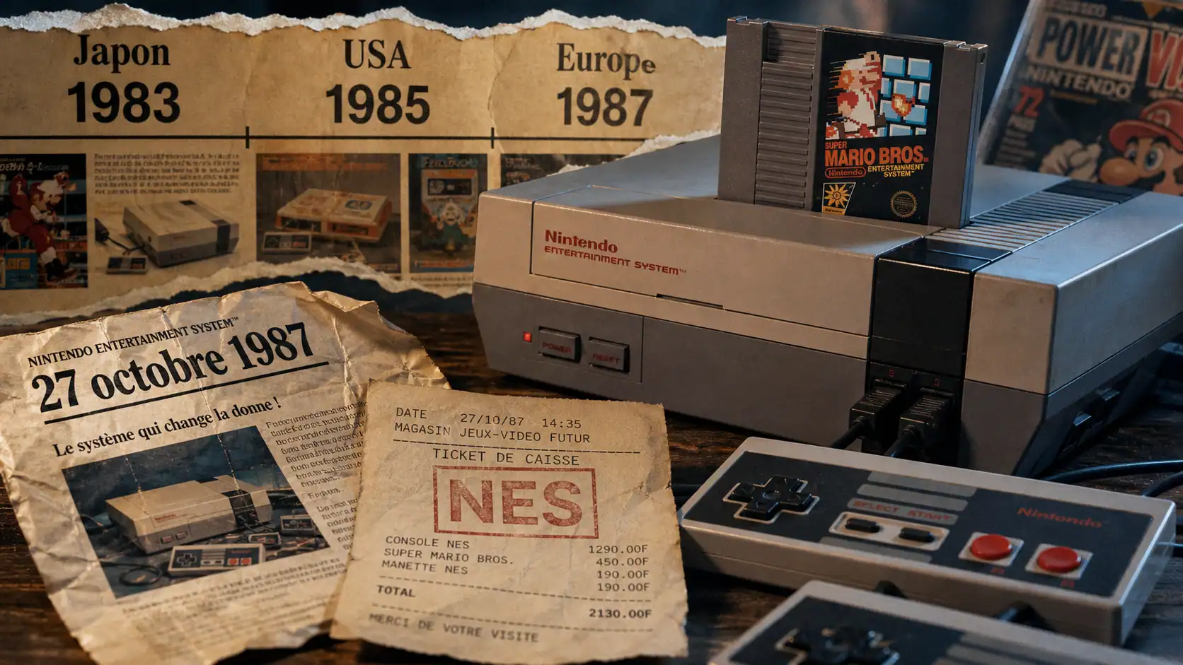 NES date de sortie : chronologie Japon USA Europe (1983-1987)