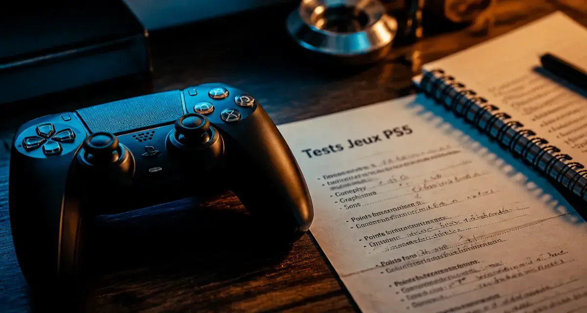 Test jeux PS5 : manette DualSense et page de tests PS5, éviter de gaspiller 80 euros