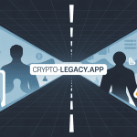 crypto-legacy.app analyse fiabilité illustration vectorielle