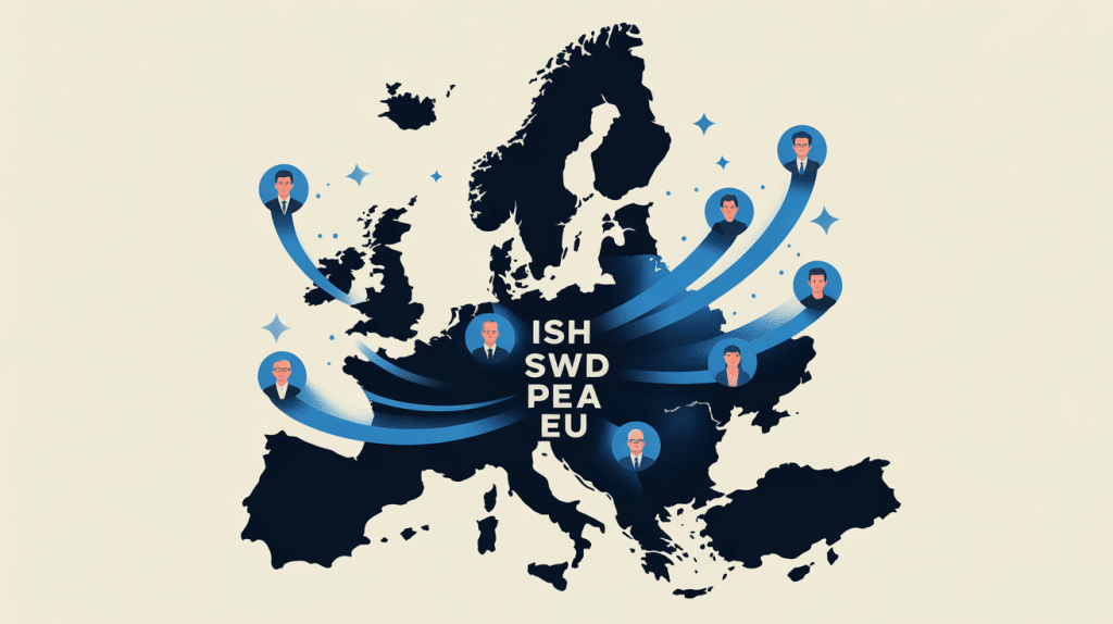 ish wld swp pea eu carte Europe et flux institutionnels