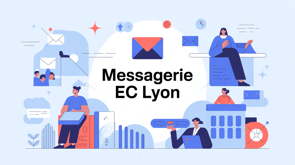 illustration messagerie ec lyon étudiants personnels