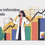 illustration moderne salaire d infirmiere liberale graphique