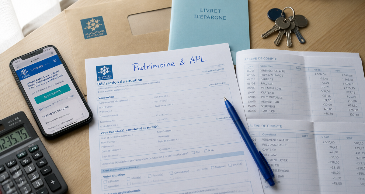 apl et epargne documents caf et calculatrice