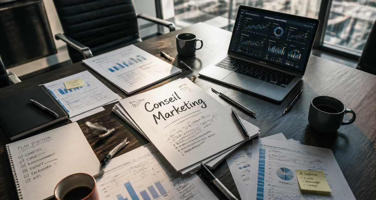 conseil marketing table de réunion