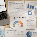 difficulté seo bureau documents graphiques