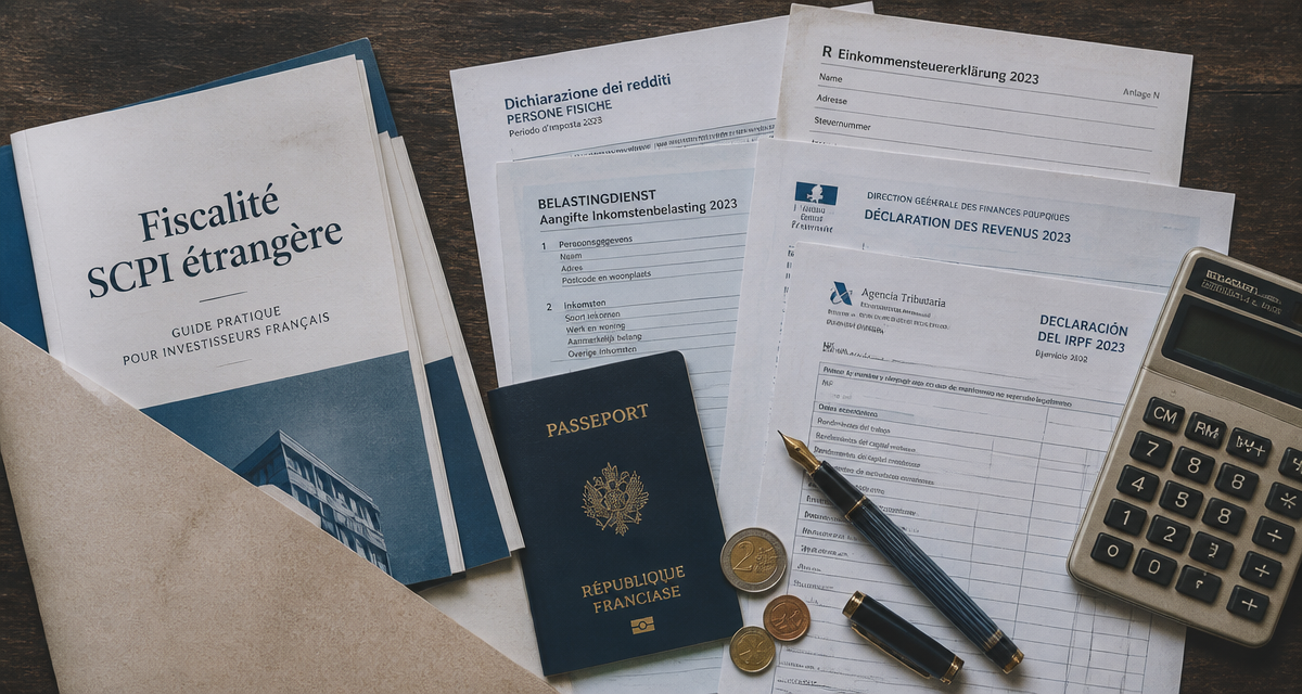 fiscalité scpi étrangère bureau et documents