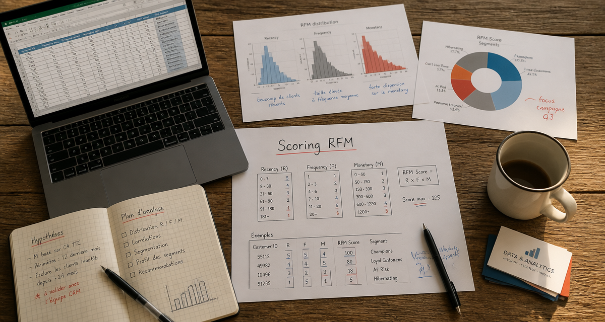 Vue bureau scoring rfm data analyst