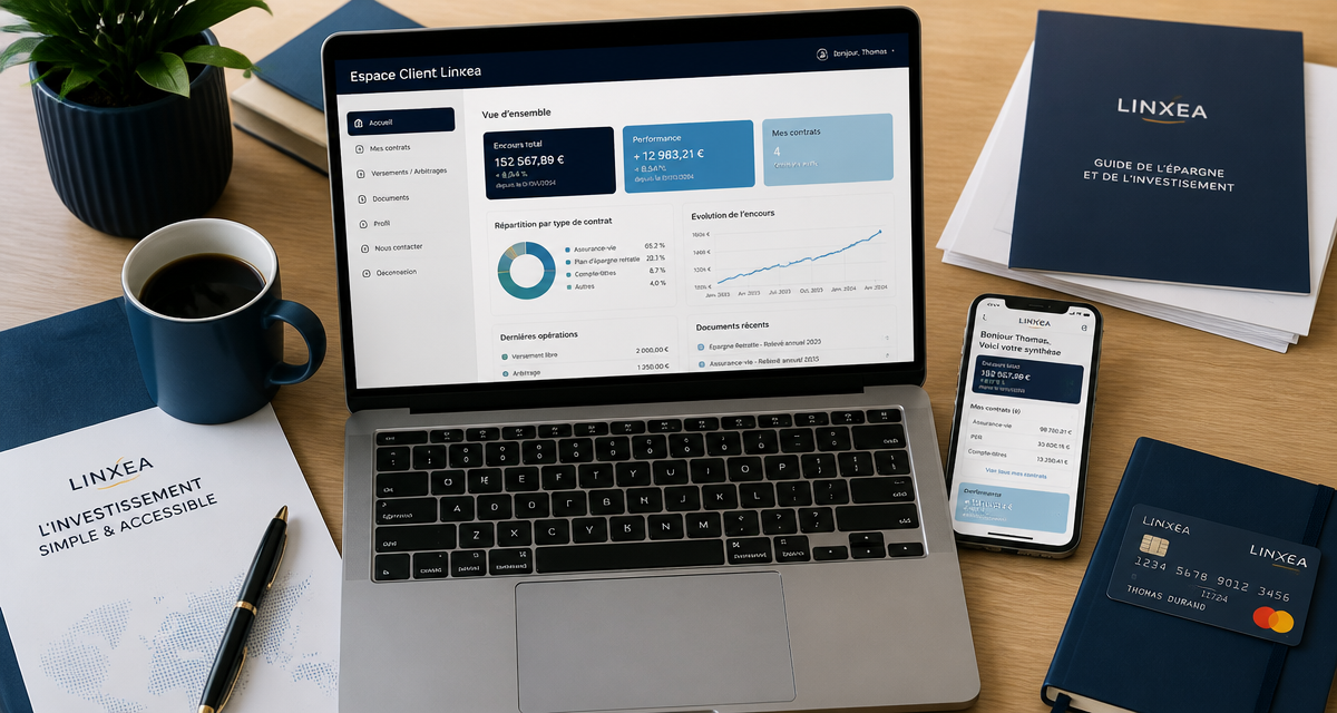 app linxea sur ordinateur et smartphone