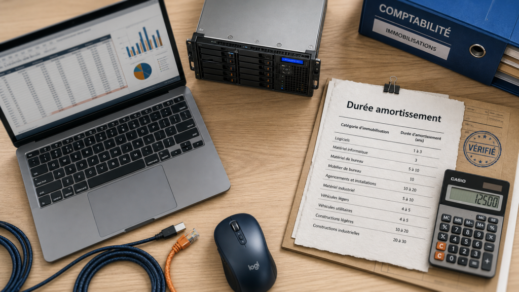 Durée amortissement matériel informatique : 3 ans ou 5 ans