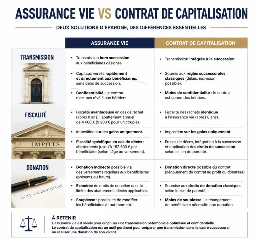 Comparatif assurance vie et contrat de capitalisation UNOFI pour choisir son placement
