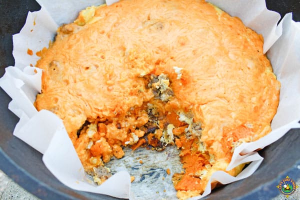 mountain man breakfast in a dutch oven